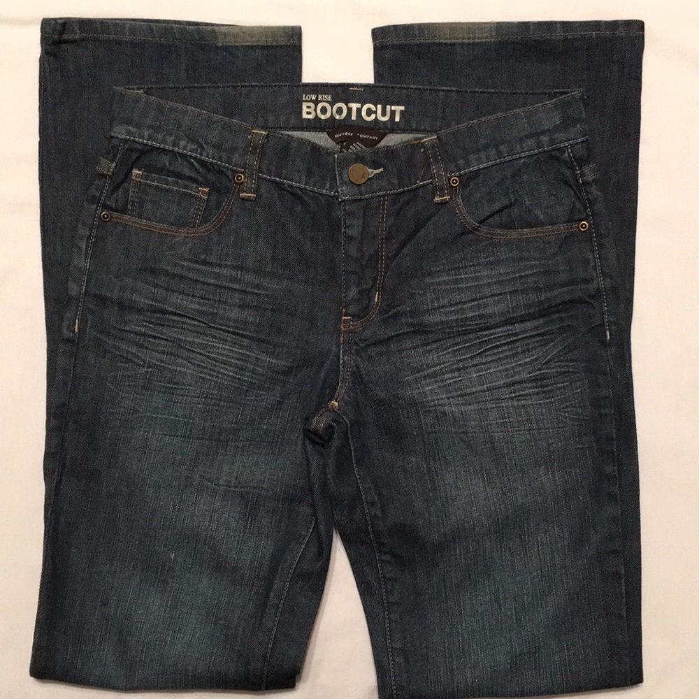 NY & Co Low Rise Boot Cut Denim Jeans Sz 4 Average